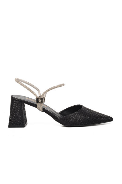 AYAKMOD 328139 Crne ženske cipele za večernje haljine