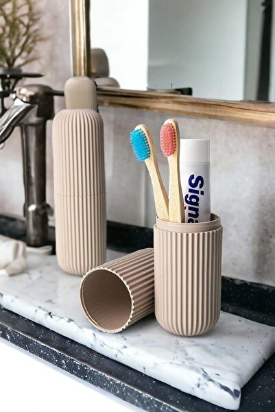 Pharma Acqua Sütlü Kahve Seyahat Tipi Aksesuar Taşıma Ve Saklama Kabı, Diş Fı...