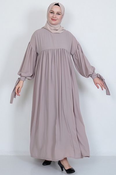 MARQUANT Μακρύ φόρεμα Hijab με κορδόνι με φερμουάρ γιακά