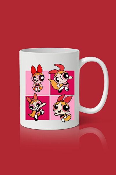 designedfy Powerpuff Girls Blossom Baskılı Kupa Bardak