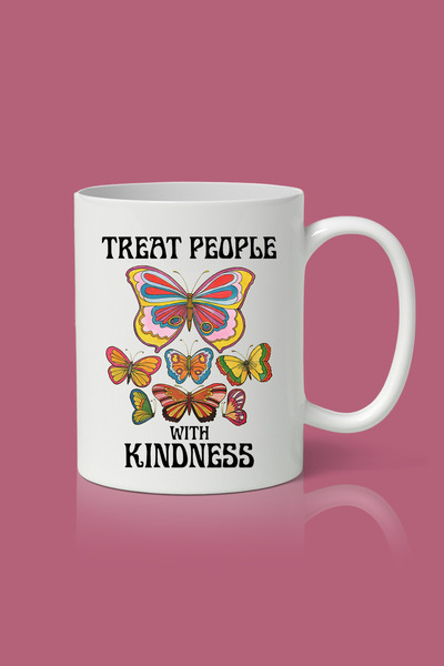 designedfy كوب مطبوع عليه Treat People With Kindness 2