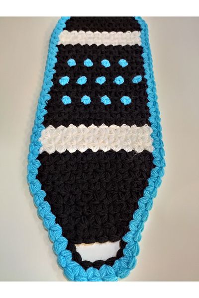 HANIMKIZ Hand Knitted Black Dowry Daily Long Bath Loofah