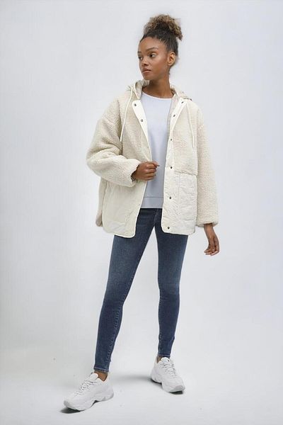 lumberjack Wl Hannah 6ct2008 3pr Unisex εκρού μπουφάν