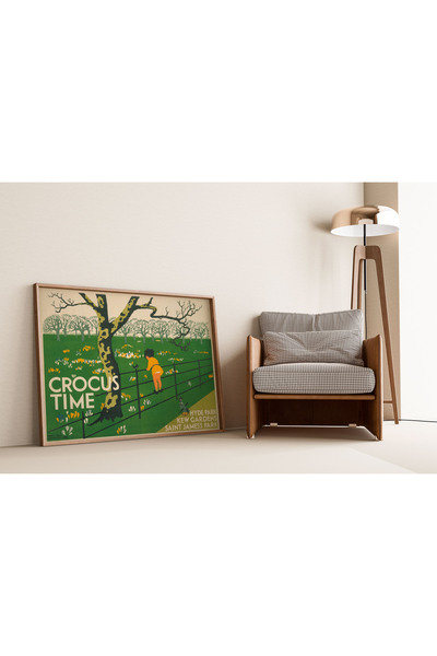 Pegziz Dekoratif Hyde Park Londra Sanatsal Vintage Reklam Afişi Poster 50x70cm.