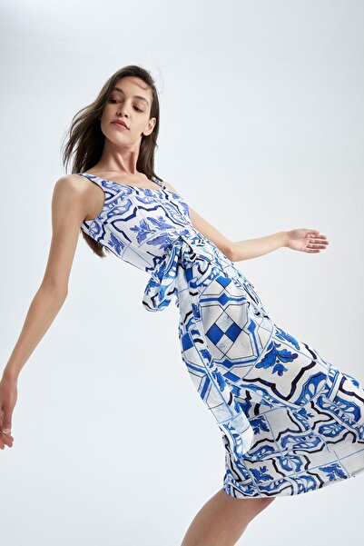 DeFacto Nefes Istanbul X Desenli Plaj %100 Pamuk Kıyafeti