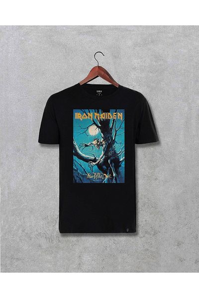 Pisa Art Μπλουζάκι Unisex με τυπωμένο σχέδιο Iron Maiden Fear Of The Dark