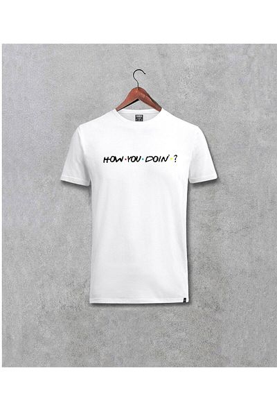 Pisa Art Friends How Doin Written Design Unisex T-shirt
