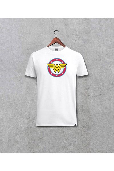 Pisa Art Унисекс тениска с минималистичен дизайн и щампа Wonder Woman