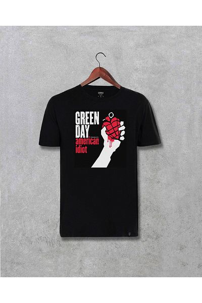 Pisa Art Μπλουζάκι Unisex με τυπωμένο σχέδιο Green Day American Idiot