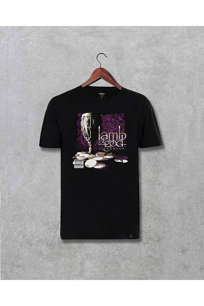 Pisa Art Μπλουζάκι Unisex με τυπωμένο άλμπουμ Lamb Of God Sacrement