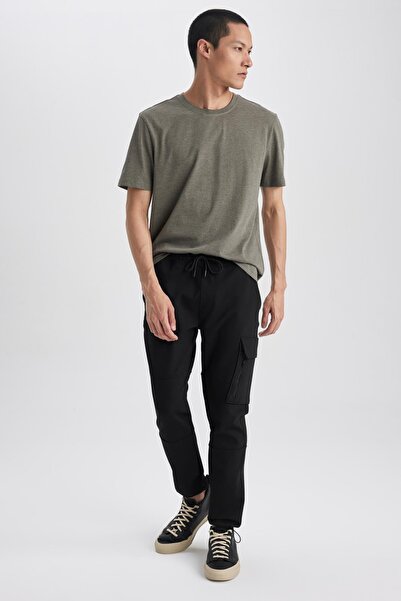 DeFacto Regular Fit Crew Neck Basic Βαμβακερό κοντομάνικο T-shirt M7667az23sp