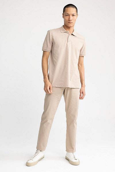 DeFacto Regular Fit Short Sleeve 100% Cotton Polo T-shirt M7676az23sp