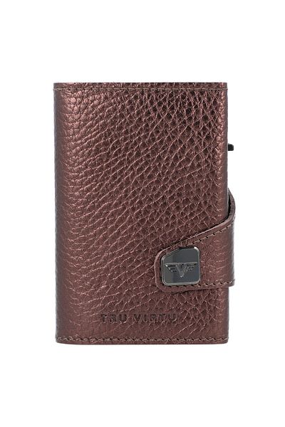 Tru Virtu Click and Slide Kreditkartenetui RFID Leder 6,5 cm