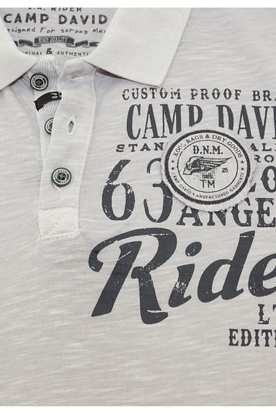 Camp David Poloshirt Road Rebel Kurzarmshirt mit Polokragen