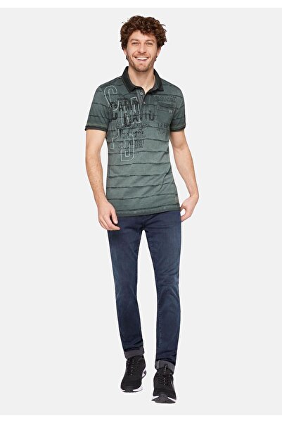 Camp David Poloshirt Tree House Kurzarmshirt mit Polokragen