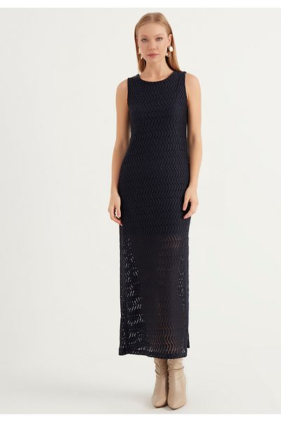 Herita Ärmelloses Maxikleid mit Schlitzdetail