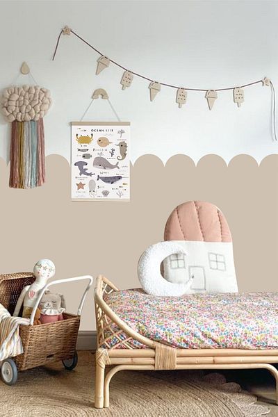 Piksel Grafik Διακοσμητικό αυτοκόλλητο τοίχου Scalloped Bohemian