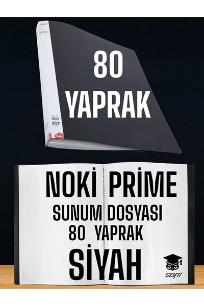 Noki 80 SHEETS BLACK A4 PRESENTATION FILE NOKY PRIME HIGH QUALITY BAG THICKNESS DOMESTIC PRODUCTION