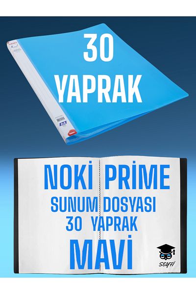 Noki 30 SHEETS BLUE A4 PRESENTATION FILE NOKY PRIME HIGH QUALITY BAG THICKNESS DOMESTIC PRODUCTION