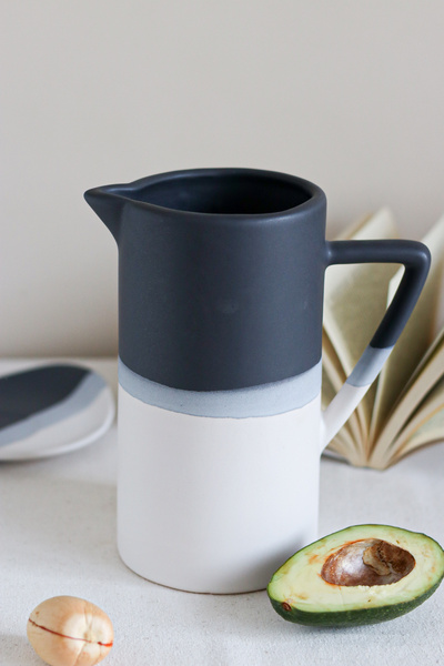 Beige & Stone Natural Stone Sürahi Antrasit