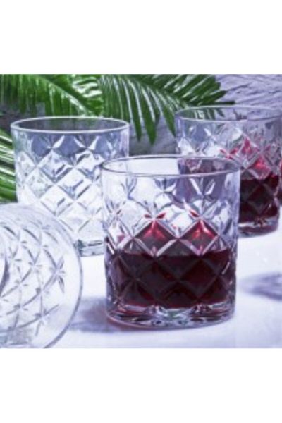 Kosova Grb-04 Glass 6 Pieces Small Cup 7*7*8 Cm