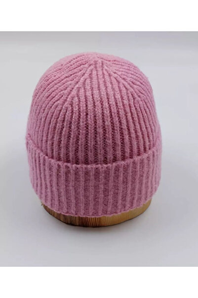 BALIENTE Women's Corded Beret - Pink Wool