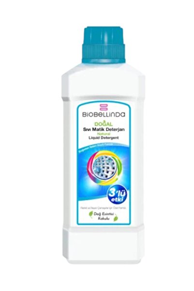 BioBellinda RENKLİ VE BEYAZLAR İÇİN SIVI MATİK DETERJAN 3'LÜ ETKİ
