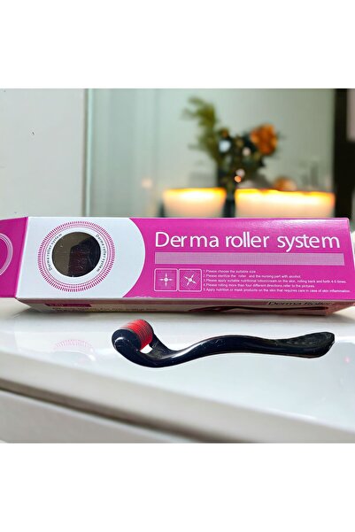 Dermaroller ديرمارولر لتجديد الجسم والوجه 540 إبرة 0.5 ملم من التيتانيوم