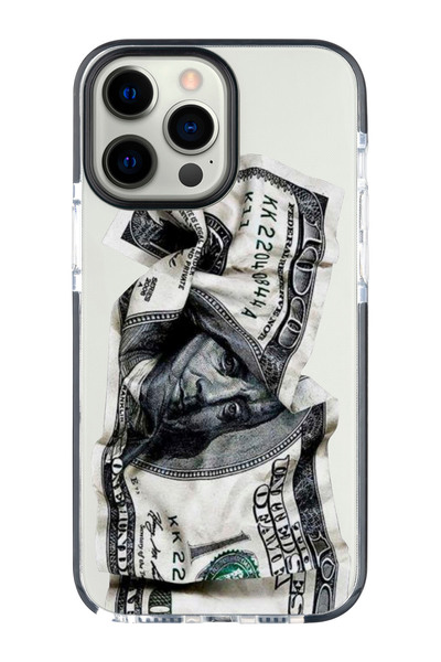 shoptocase Iphone 15 PRO MAX Uyumlu Ultra Korumalı Dollars Desenli Impact Tel...