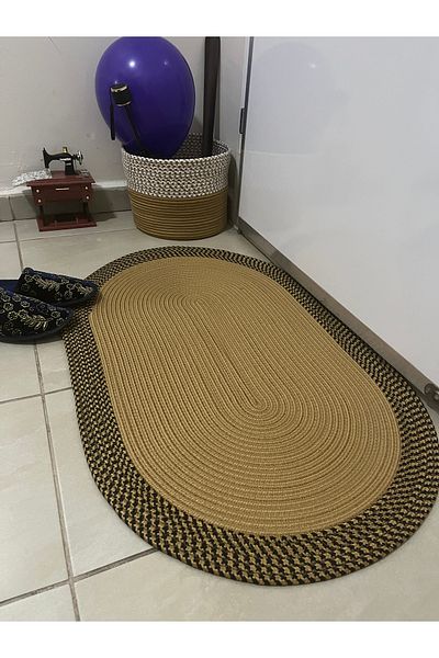 naylişhome Jute Straw Door Front Bathroom Kitchen Living Room Living Room Mat Modern Rug Gift