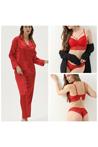 SATTENS Σετ πιτζάμες 4 τεμαχίων προίκας