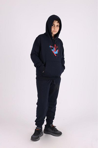COSBA kids wear Σετ ανδρικής φόρμας με κουκούλα καγκουρό τσέπη