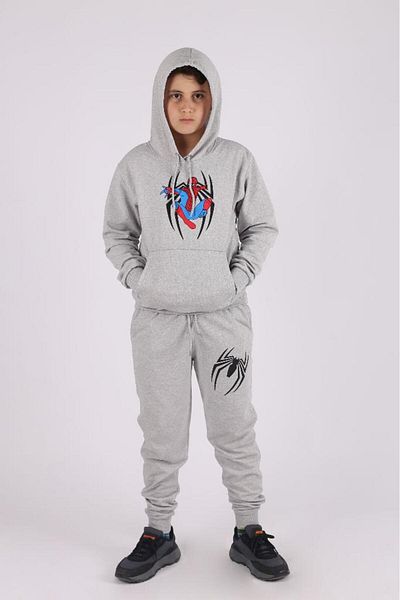 COSBA kids wear Hooded Kangaroo Pocket Men's Tracksuit Set