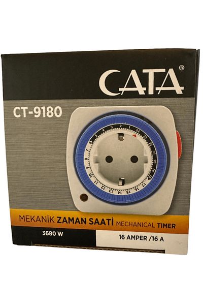 Cata CT-9180 3680W 16 Ampere Mechanical Time Clock (2 Pieces)