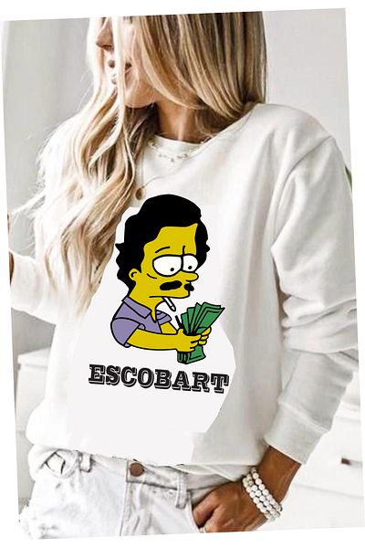 Teknik Escobar White Oversize Sweatshirt - Three Strings