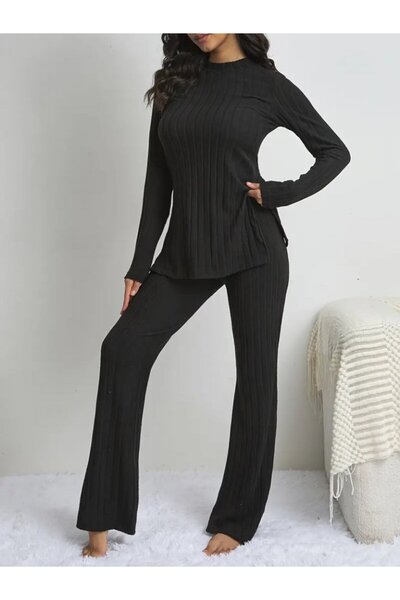ZORM Women's Camisole Double Set with Long Sleeves and Slits - Spansih Hoodie