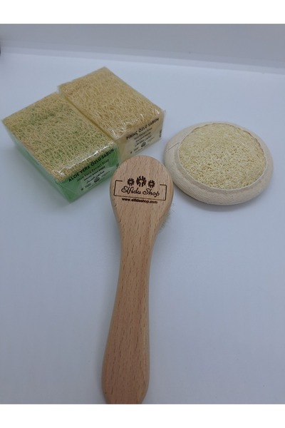 Organic طقم صابون طين الحصان العضوي للوجه بفرشاة الوجه المصنوعة من طين الحصان...