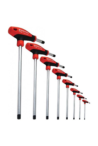İzeltaş Izeltaş 4920 00 8108 T Tipi Allen Anahtar Takımı 8 Parça