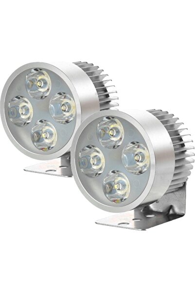 Oto Çizgi 4 Led'li 4W Gri Motosiklet Sis Farı Takım