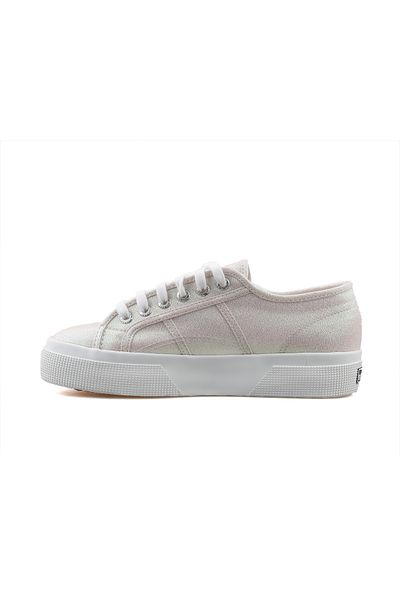 Superga 2740 حذاء كاجوال نسائي باللون البيج 2740-PLATFORM-LAME-BEIGE