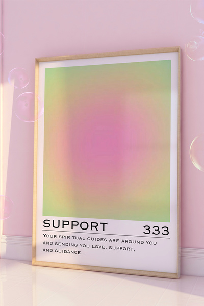 Vinca Prints A3 Angel Numbers Aura Poster, Aura Poster, Estetik Duvar Tablosu...