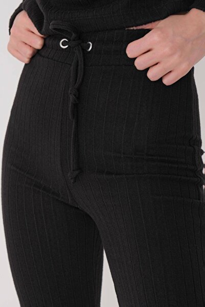 Addax Σετ Πλεκτά με λαιμόκοψη με διπλό τοπ και κάτω μέρος Tkm1065-asn75