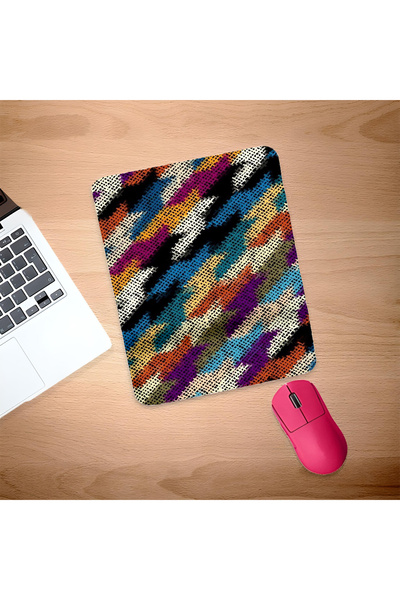 UcuruStore Πολύχρωμο υφασμάτινο ορθογώνιο mouse pad με υποστήριξη καρπού