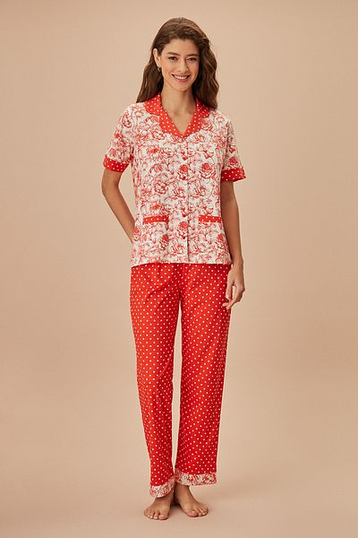 SUWEN Holly Masculine Pajama Set