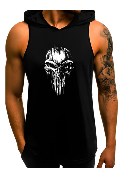 TREND ALİSSE Kapşonlu Sporcu Atleti - Fitness Gym 0 Kol Spor Atlet