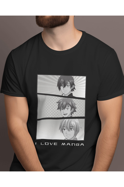 AEMİ Unisex Oversize kroj anime majica - Volim mangu Štampano