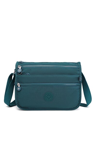 SMART BAGS Krinkıl Kumaş Kadın Postacı Çantası 1128 K.Yeşil