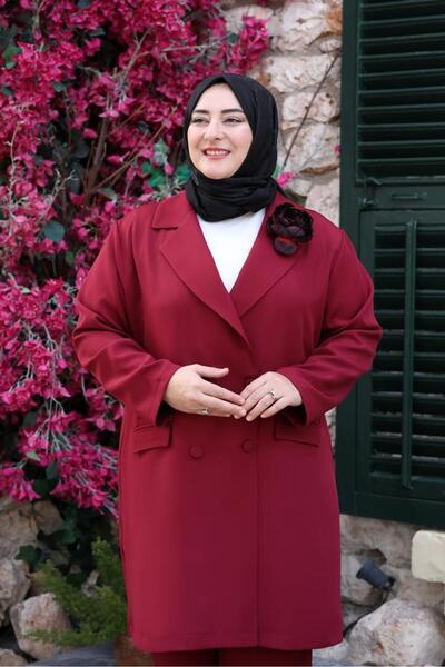 emsale Tesettür Takım | Pera | Bordo - Ems