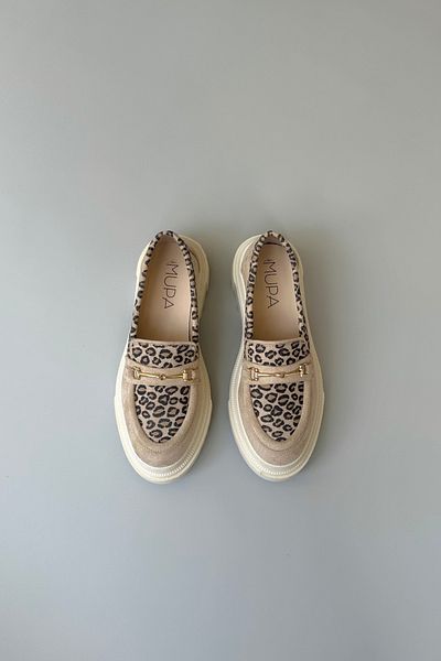 Mupa Shoes Dámská mokasínová obuv LEOPARD