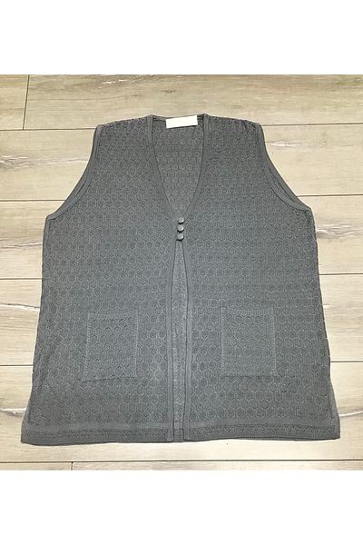 ECE GİYİM Seasonal Vest - Three Buttons, Pockets and Mercerized